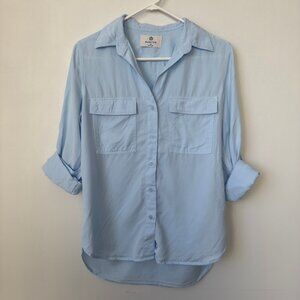 Aritzia Babaton Utility Shirt Blue Size XS